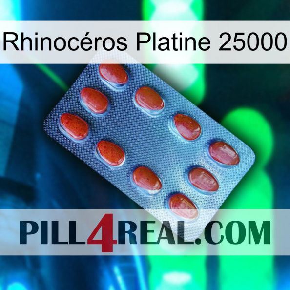 Rhinocéros Platine 25000 06